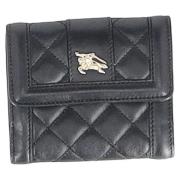 Pre-owned Leather wallets Burberry Vintage , Black , Dames