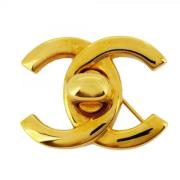 Pre-owned Fabric chanel-jewelry Chanel Vintage , Yellow , Dames