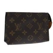 Pre-owned Canvas pouches Louis Vuitton Vintage , Brown , Dames