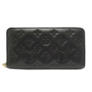 Pre-owned Leather wallets Louis Vuitton Vintage , Black , Dames