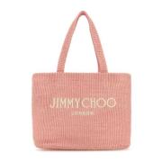 Roze Raffia Tote Bag Jimmy Choo , Pink , Dames