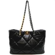 Pre-owned Leather chanel-bags Chanel Vintage , Black , Dames