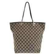 Pre-owned Canvas gucci-bags Gucci Vintage , Beige , Dames