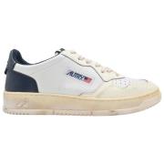 Vintage lage leren sneakers Autry , White , Heren