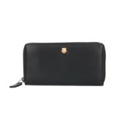 Pre-owned Leather wallets Gucci Vintage , Black , Heren