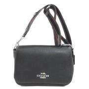 Pre-owned Leather shoulder-bags Coach Pre-owned , Black , Dames