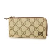 Pre-owned Leather wallets Gucci Vintage , Brown , Dames