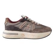 Sneakers in retrostijl met moderne functionaliteit Premiata , Gray , D...