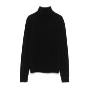 Zwarte Cashmere Coltrui Sweater Theory , Black , Dames