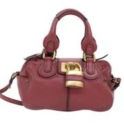 Pre-owned Leather handbags Chloé Pre-owned , Pink , Dames