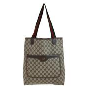 Pre-owned Canvas gucci-bags Gucci Vintage , Beige , Dames