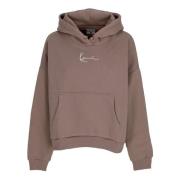 Essentiële Signature Hoodie met Voorzak Karl Kani , Brown , Dames