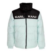 Retro Essential Puffer Jacket met zijzakken Karl Kani , Blue , Heren