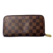 Pre-owned Canvas wallets Louis Vuitton Vintage , Brown , Dames