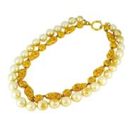 Pre-owned Fabric chanel-jewelry Chanel Vintage , Yellow , Dames