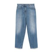 Stijlvolle Panta 961C Broek Peserico , Blue , Dames