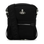 Stijlvolle Zwarte Crossbody Tas Vivienne Westwood , Black , Dames