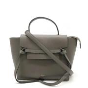 Pre-owned Leather celine-bags Celine Vintage , Gray , Dames