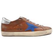 Bruin Blauwe Ster Sneakers Superstar Stijl Golden Goose , Brown , Here...