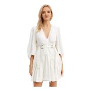 Luchtige Manor Jurk in Off-White Acler , White , Dames