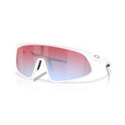 Sportieve zonnebril met uniek ontwerp Oakley , White , Unisex