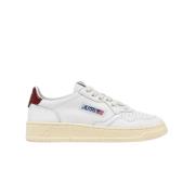 Lage leren sneakers met logopatch Autry , White , Heren