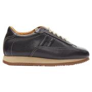 Pre-owned Leather sneakers Hermès Vintage , Black , Dames