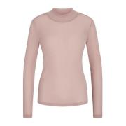 Rolkraagblouse in poeder RUE de Femme , Pink , Dames