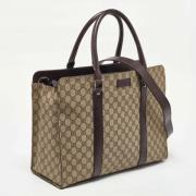 Pre-owned Canvas totes Gucci Vintage , Beige , Heren