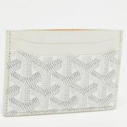 Pre-owned Coated canvas wallets Goyard Vintage , White , Dames