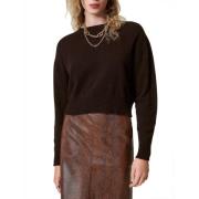 Zachte Eco-Cashmere Trui Koffie Chocolade Twinset , Brown , Dames