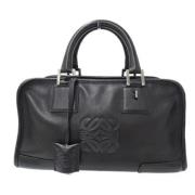 Pre-owned Leather handbags Loewe Pre-owned , Black , Dames