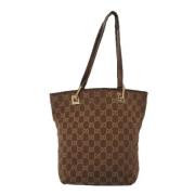 Pre-owned Nylon handbags Gucci Vintage , Brown , Dames