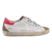 Wit Bruin Rood Sneakers Golden Goose , White , Heren