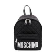 Stijlvolle Rugzak voor Dagelijks Gebruik Moschino , Black , Dames