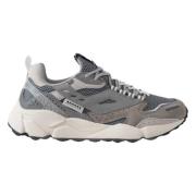 Reflecterende Grijze Hunter Sneakers RUN OF , Gray , Heren