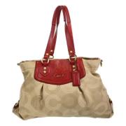 Pre-owned Canvas shoulder-bags Coach Pre-owned , Beige , Dames