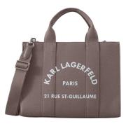 RUE St-Guillaume Square Medium Tote BAG Karl Lagerfeld , Gray , Dames