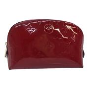 Pre-owned Leather pouches Louis Vuitton Vintage , Red , Dames