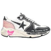 Wit Zwart Roze Slang Sneakers Golden Goose , Multicolor , Dames