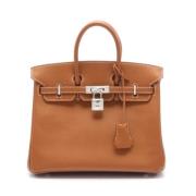 Pre-owned Fabric totes Hermès Vintage , Brown , Dames