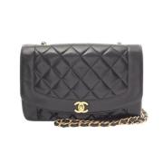 Pre-owned Leather chanel-bags Chanel Vintage , Black , Dames