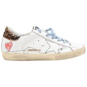 Leopard Horsy Red/Beige Sneakers Golden Goose , White , Dames