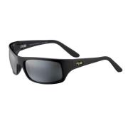 Stijlvolle Peahi Zonnebril voor buitenavonturen Maui Jim , Black , Uni...