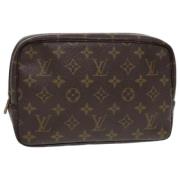 Pre-owned Canvas clutches Louis Vuitton Vintage , Brown , Dames