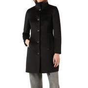 Elegante Zwarte Wollen Jas Liz Pennyblack , Black , Dames