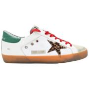 Luipaard Groene Sneakers Golden Goose , White , Heren