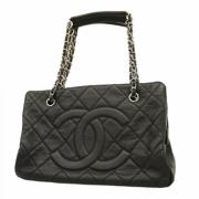 Pre-owned Leather chanel-bags Chanel Vintage , Black , Dames