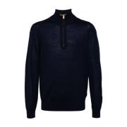 Blauwe Merinowollen Hoge Hals Trui Paul Smith , Blue , Heren