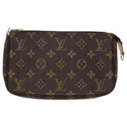 Pre-owned Canvas clutches Louis Vuitton Vintage , Brown , Dames